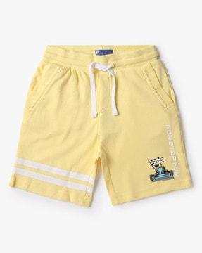 boys ribbed regular fit shorts