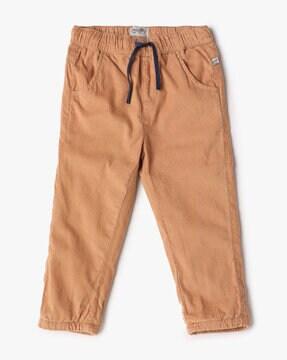 boys ribbed regular fit trousers