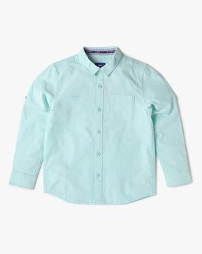 boys shirt with patch pocket