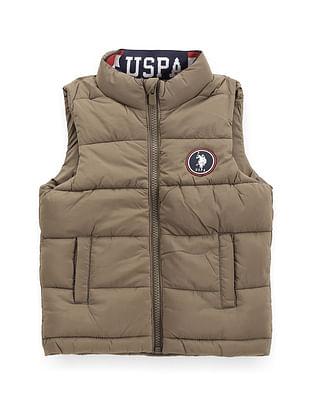 boys sleeveless puffer jacket