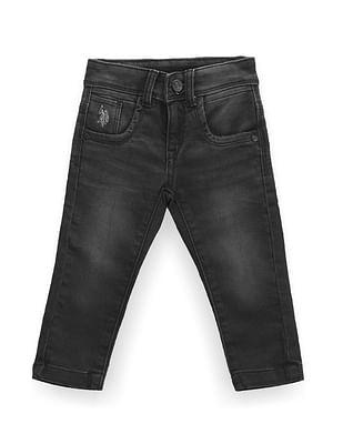 boys stone wash slim fit jeans