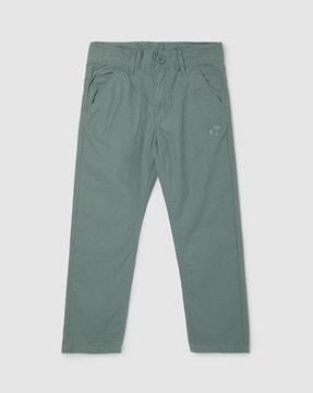 boys straight fit flat-front trousers