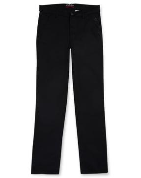 boys straight fit flat-front trousers