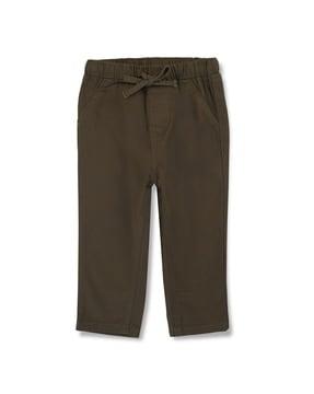 boys straight fit flat-front trousers