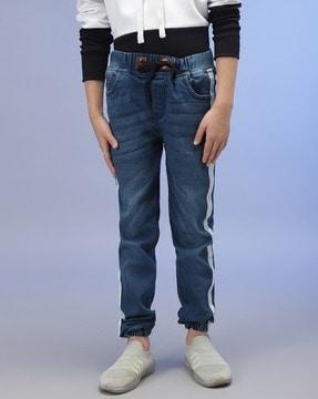boys straight fit jeans with 5-pocket styling