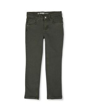 boys straight fit jeans with 5-pocket styling