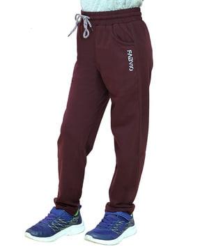 boys straight track pants with insert pockets