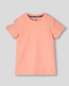 boys striped relaxed fit crew-neck t-shirt