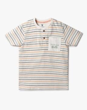 boys striped round-neck t-shirt