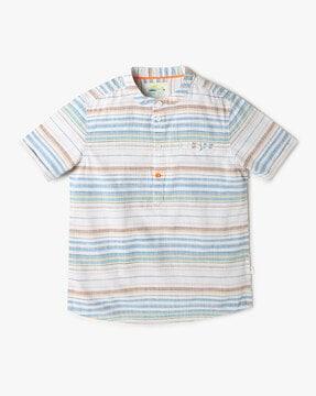 boys striped slim fit shirt