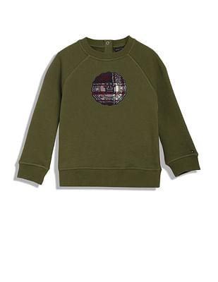 boys sustainable appliqued sweatshirt