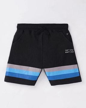 boys sustainable cut & sew panel shorts