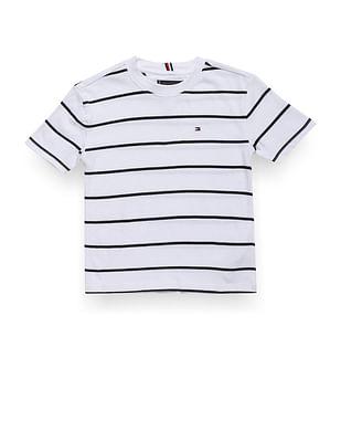 boys sustainable horizontal stripe t-shirt