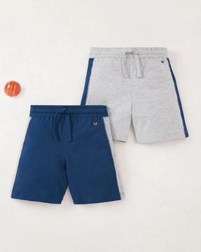 boys sustainable pack of 2 cut & sew shorts