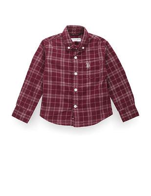 boys tartan check shirt