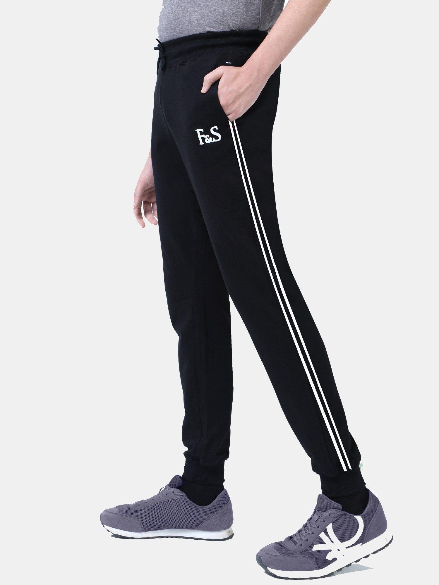 boys trackpant stripe black