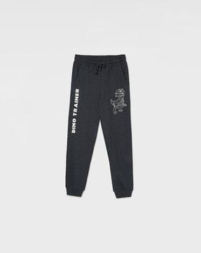 boys typographic print joggers