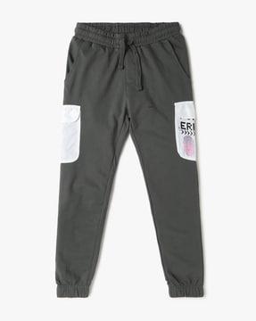 boys typographic print joggers