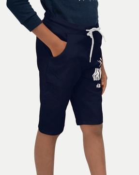 boys typographic print regular fit shorts