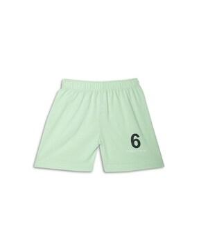 boys typographic print regular fit shorts