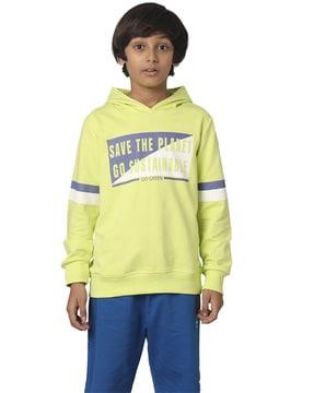 boys typographic print regular fit sweatshirt