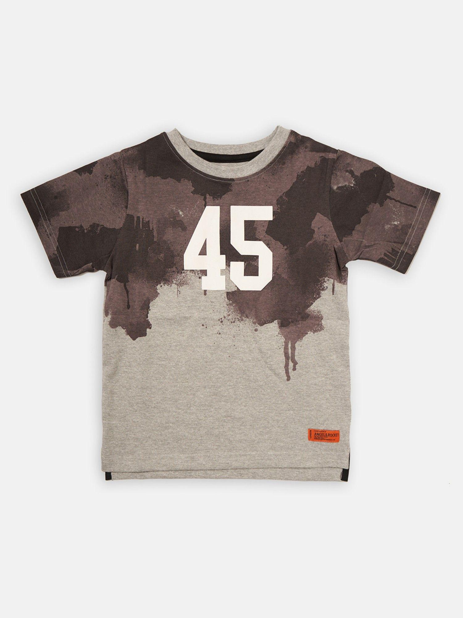 boys varsity 45 paint splat tee