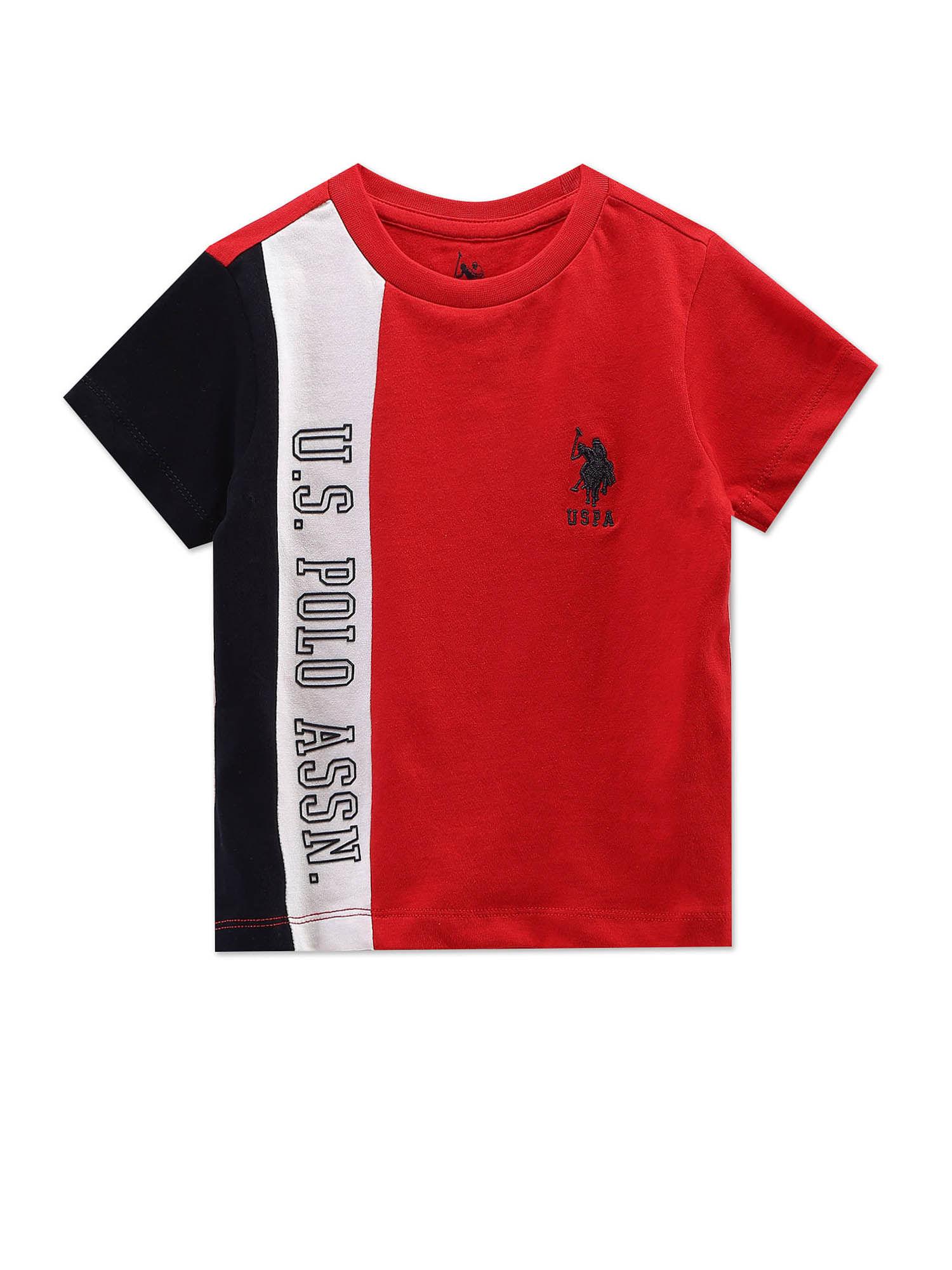 boys vertical colorblock t-shirt