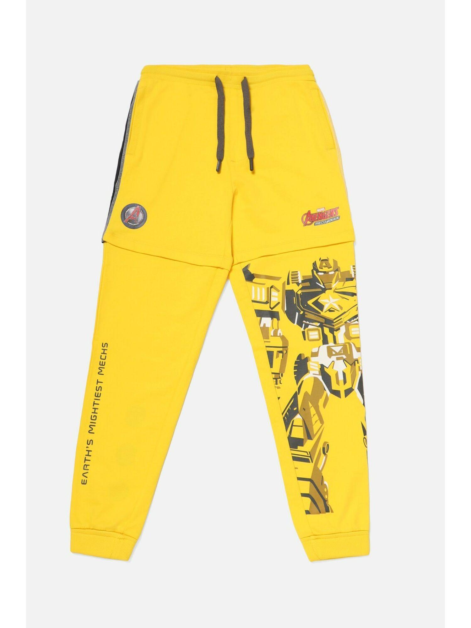 boys yellow jogger pants