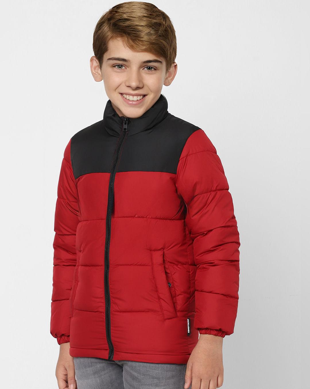 boys yellow puffer winter jacket