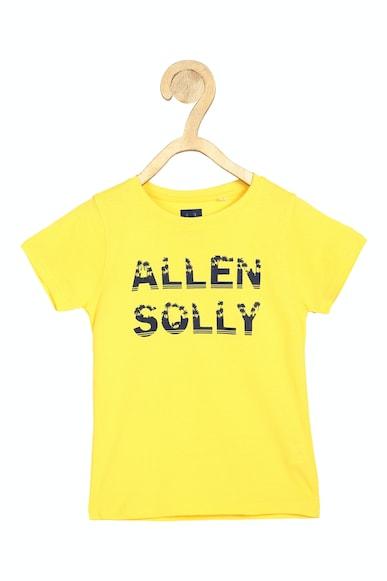 boys yellow regular fit graphic print crew neck pack of two t-shirt