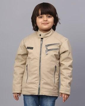 boys zip-front bomber jacket