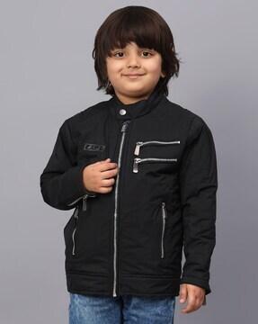 boys zip-front bomber jacket