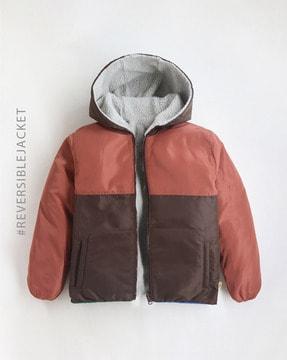 boys zip-front hooded jacket