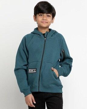 boys zip-front hoodie