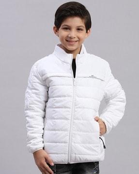 boys zip-front jacket with insert pockets