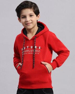 boys zip-front regular fit hoodie