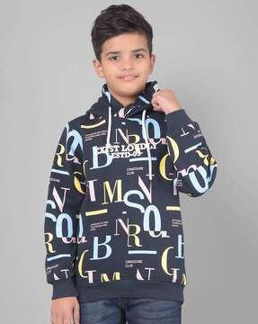 boys zip-front regular fit hoodie