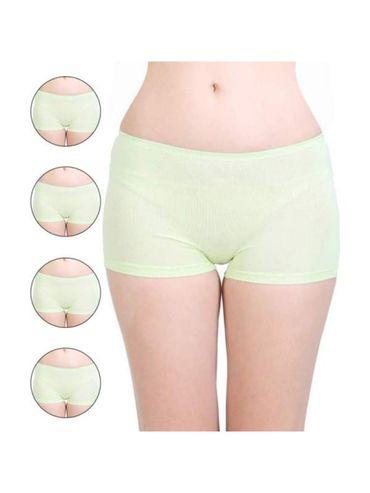 boyshorts in cotton spandex green (pack of 5)