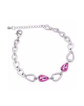 br1000043 drop bracelet with stones