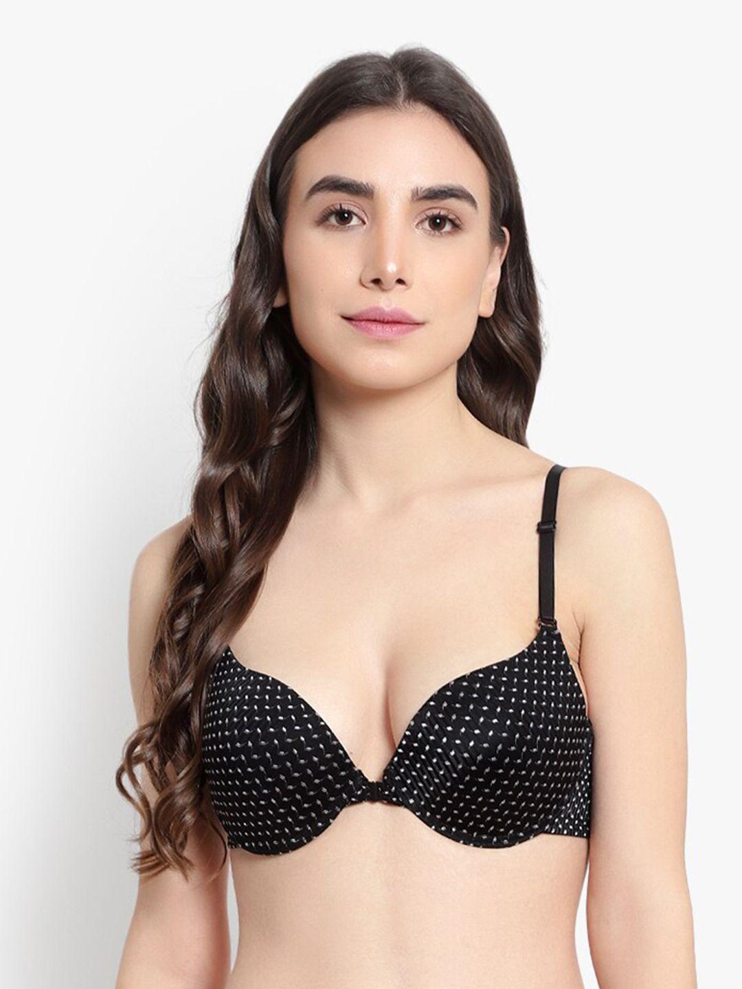 brachy black bra underwired lightly padded