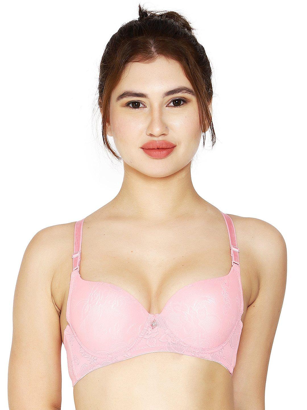 brachy floral medium coverage underwired lightly padded everyday bra with all day comfort
