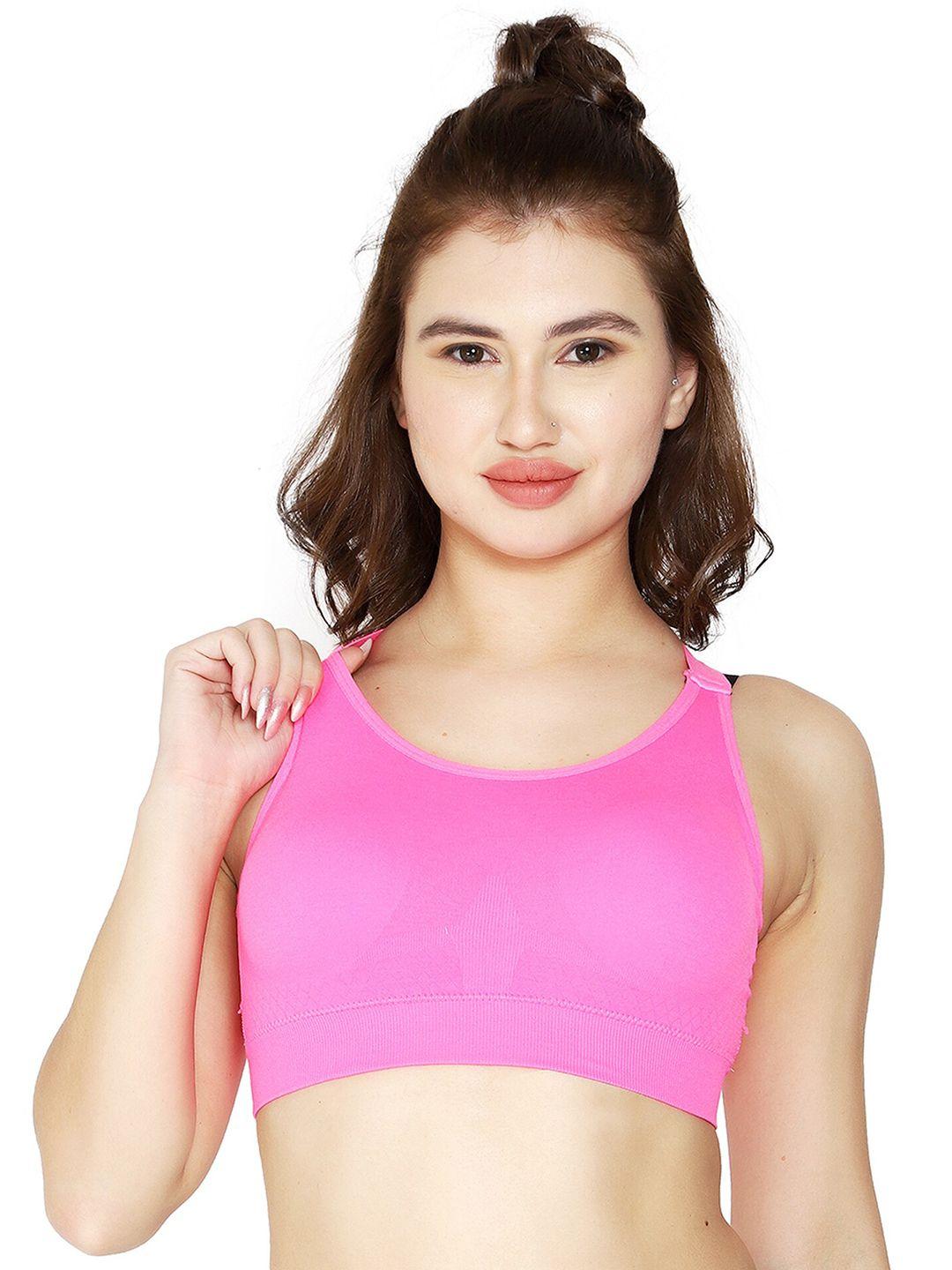 brachy non-wired lightly padded seamless workout bra with all day comfort