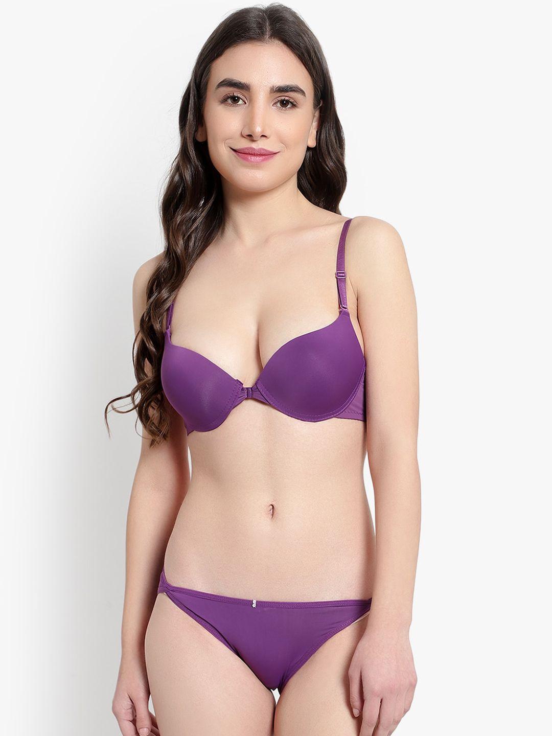 brachy women purple push-up lingerie set bca_setfopnorm-30b-purple