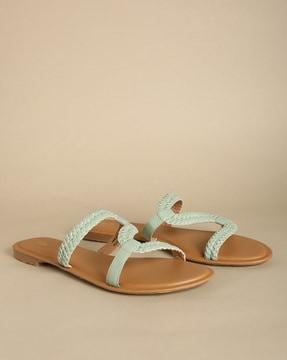 braided flat sandals