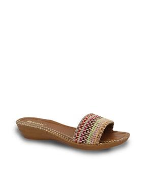 braided slip-on flip-flops