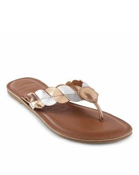 braided thong-strap sandals