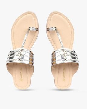 braided toe-ring flat sandals