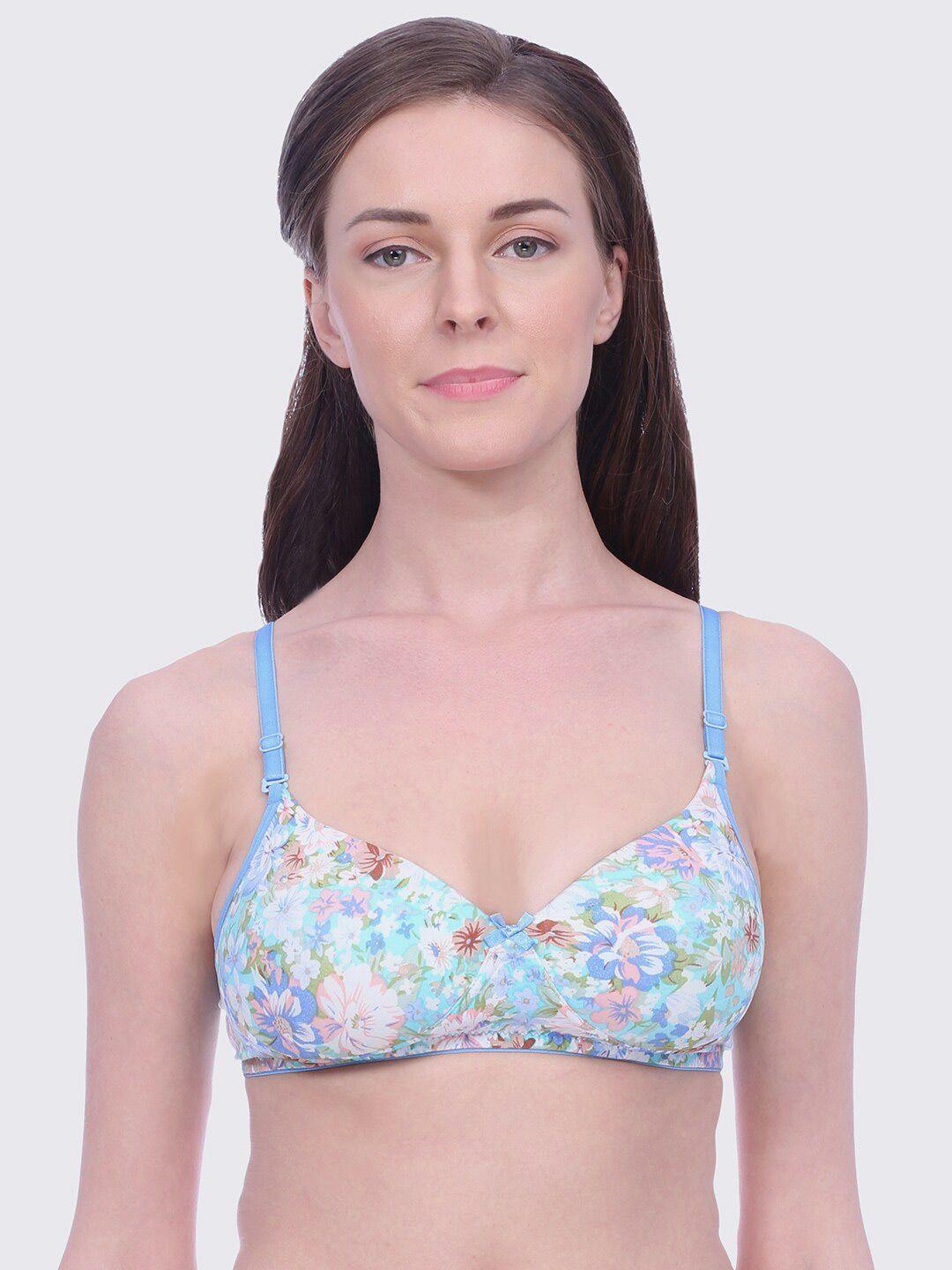 bralux non-wired lightly padded all day comfort seamless cotton everyday bra