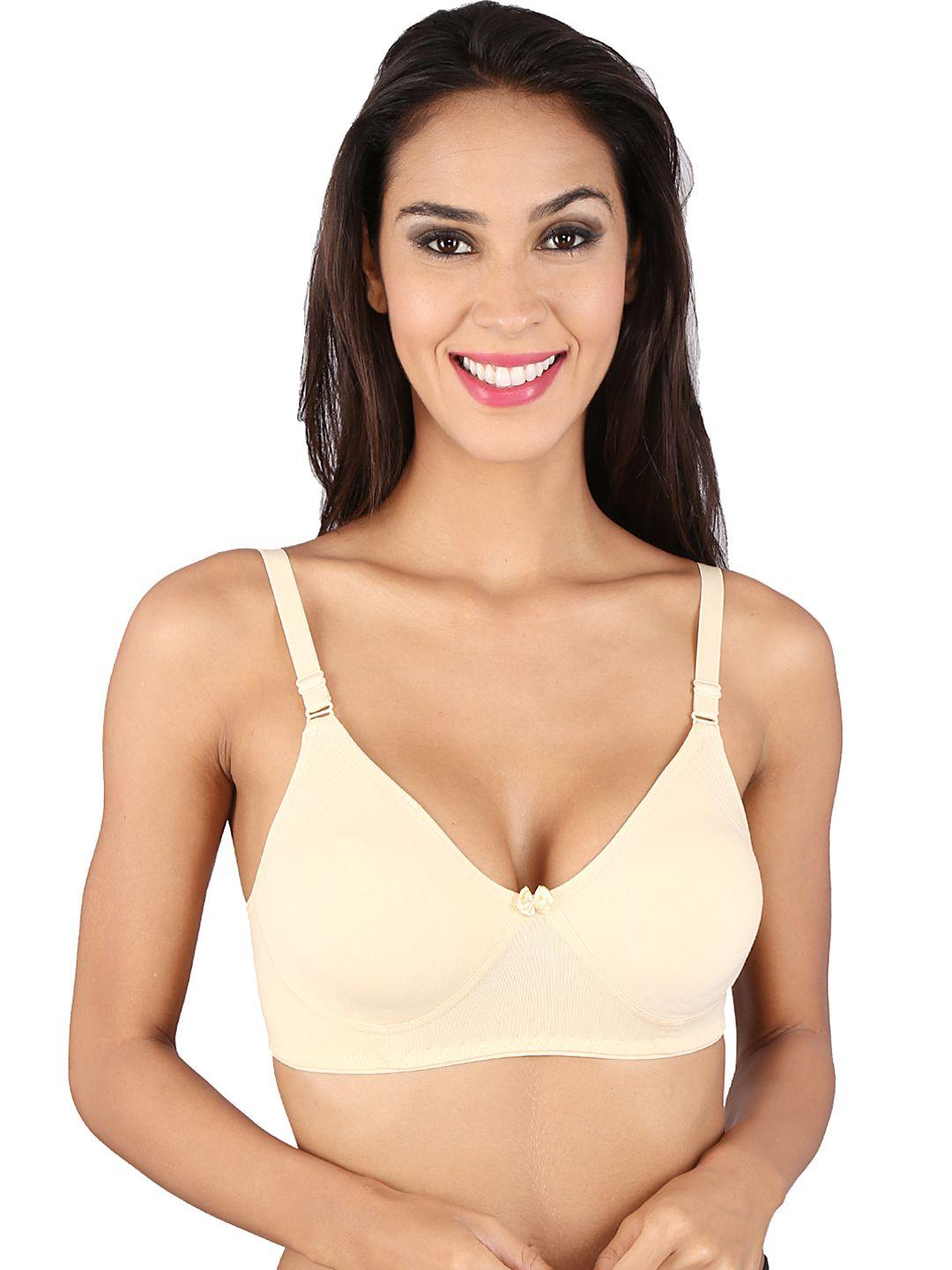 bralux nude-coloured full-coverage bra