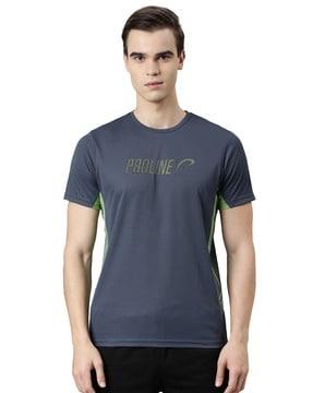brand applique crew-neck t-shirt
